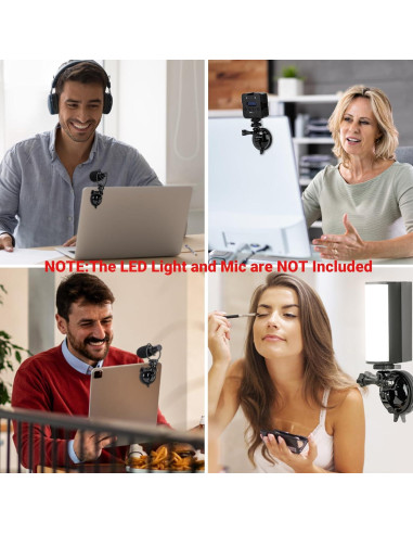 Soporte de Ventosa JJC 1/4"-20 para Cámara de Acción - Resistente