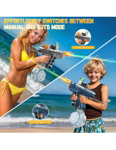 Pistola de Agua Eléctrica Automática Flybakiz Gris Oscuro 2