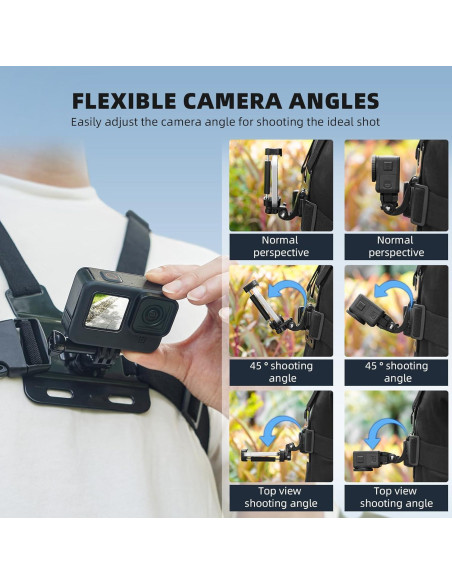 Soporte de Pecho BRDRC para iPhone y Cámaras de Acción