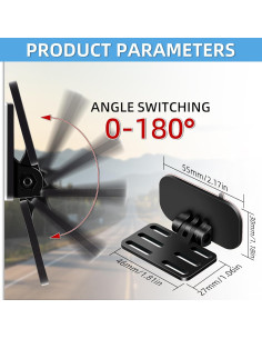 Soporte de Cámara Trasera SHENGSHILIZHI para Vehículos - Ajustable 180 2