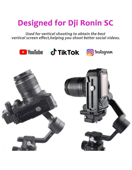 Soporte en L Akeipho para DJI Ronin SC - Aluminio 70g