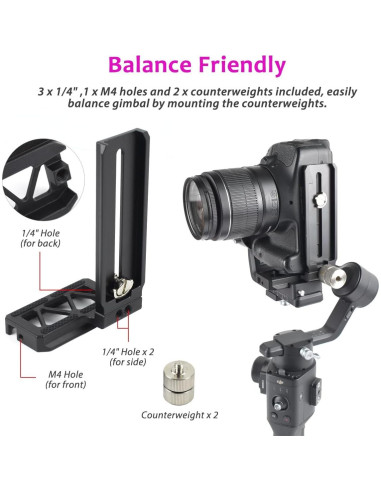 Soporte en L Akeipho para DJI Ronin SC - Aluminio 70g