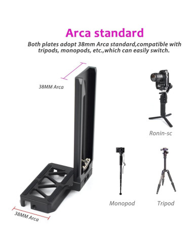 Soporte en L Akeipho para DJI Ronin SC - Aluminio 70g
