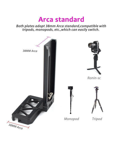 Soporte en L Akeipho para DJI Ronin SC - Aluminio 70g