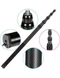 Palo de Selfie 3m Fibra de Carbono Gutahare para Insta360 2