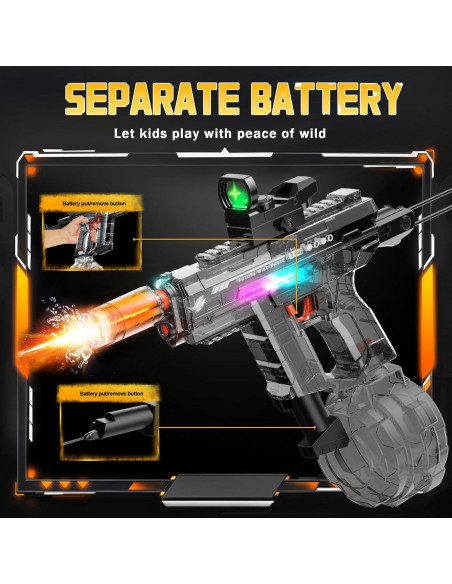 Pistola de Agua Eléctrica Automática Flybakiz Gris Oscuro Pistola de Agua Eléctrica Automática Flybakiz Gris Oscuro
