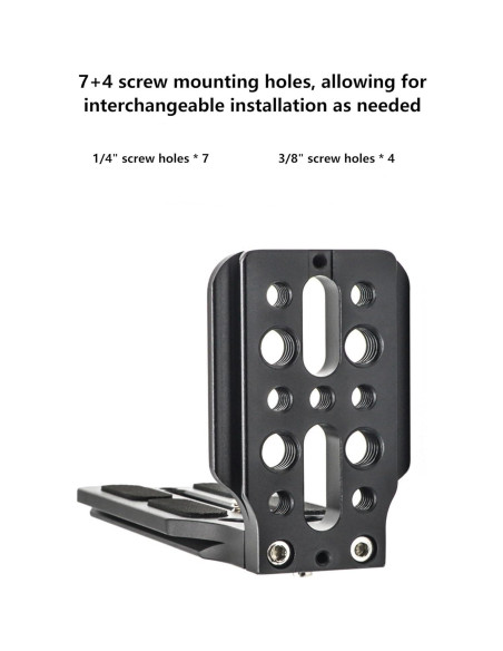 Placa L Universal Liberación Rápida DIVJINGHAO para DSLR y Sin Espejo