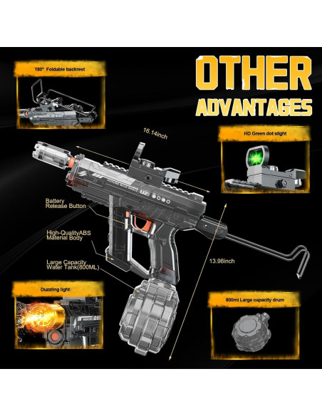 Pistola de Agua Eléctrica Automática Flybakiz Gris Oscuro Pistola de Agua Eléctrica Automática Flybakiz Gris Oscuro
