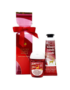 Juego de Regalo de Viaje Manzana de Invierno Bath and Body - Gel y Crema de Manos 29ml
