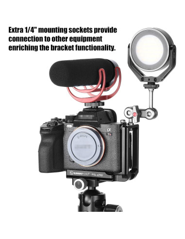 Soporte en L Arca Swiss para cámaras Sony a7rv/a7riv - Aluminio