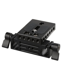 Base de cámara CAMVATE con bloque de riel 15mm para DSLR