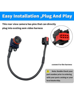 Cámara de Respaldo Vista Trasera WZRUIQIPEI para Maserati 2