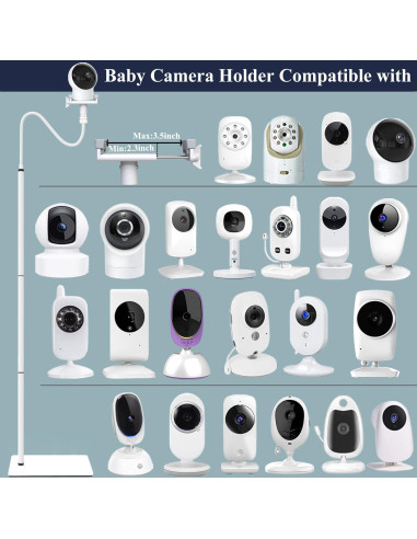 Soporte de Piso para Monitor de Bebé 175 cm Aluminio Reforzado