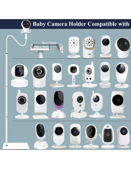 Soporte de Piso para Monitor de Bebé 175 cm Aluminio Reforzado