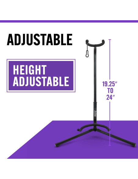 Soporte de guitarra trípode On-Stage XCG4 ajustable negro Soporte de guitarra trípode On-Stage XCG4 ajustable negro