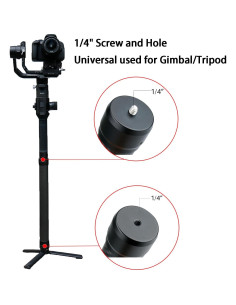 Palo de Extensión de Fibra de Carbono HAFOKO 35 cm para Gimbal 2