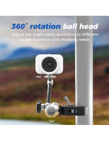 Abrazadera de cámara ATLI con brazo mágico 27.94 cm plata