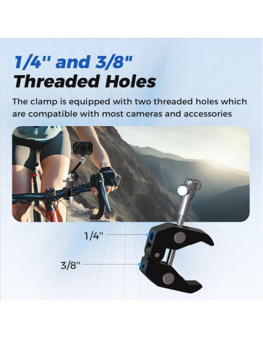 Abrazadera de cámara ATLI con brazo mágico 27.94 cm plata