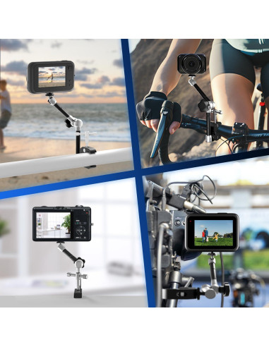 Abrazadera de cámara ATLI con brazo mágico 27.94 cm plata