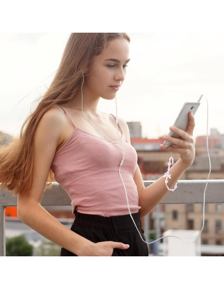 Pulsera de Muñeca con Cuentas Beibunhn - Encanto Rosa y Mariposa