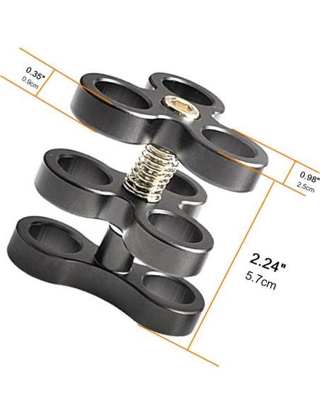 Abrazadera de Junta de Bola OrcaTorch ZJ14 para Trípode de Luz Abrazadera de Junta de Bola OrcaTorch ZJ14 para Trípode de Luz
