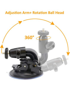 Soporte de Ventosa para Cámara DSLR WOLEYI con Disco 3M 2