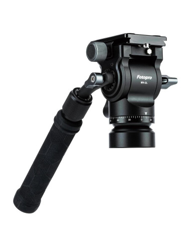 Cabezal de video Fotopro MH-2L con placa QR, carga 3kg