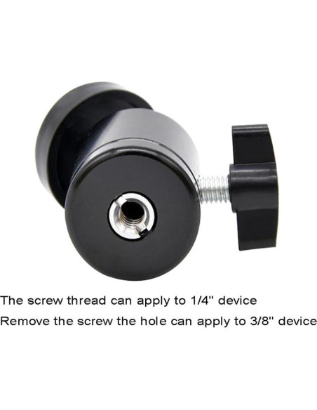 Cabezal de bola mini Lunies para HTC Vive y videocámaras, 2 piezas