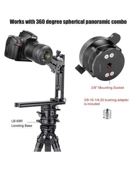Cabezal de trípode panorámico SUNWAYFOTO LB-68R 10kg Cabezal de trípode panorámico SUNWAYFOTO LB-68R 10kg