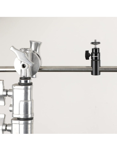 Soporte de Luz CAMVATE Articulado 1/4"-20 con Cabezal Mini