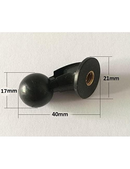 Adaptador de Montaje de Bola Giratorio VizGiz 17mm a 1/4" - 2 Pcs