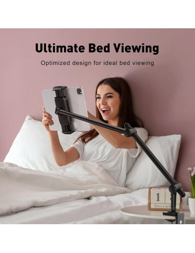 Soporte para Tableta AboveTEK TS-388B Ajustable 360 Negro