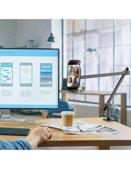 Soporte para Tableta AboveTEK TS-388B Ajustable 360 Negro
