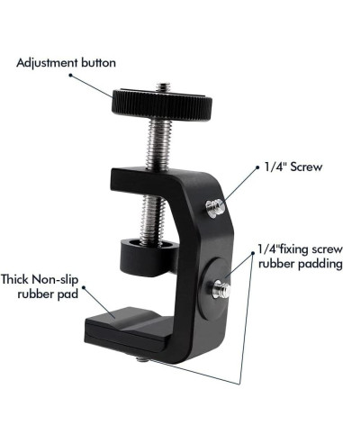 Abrazadera C Ajustable SLOW DOLPHIN para Cámara DSLR 4kg