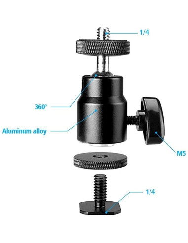 Abrazadera C Ajustable SLOW DOLPHIN para Cámara DSLR 4kg