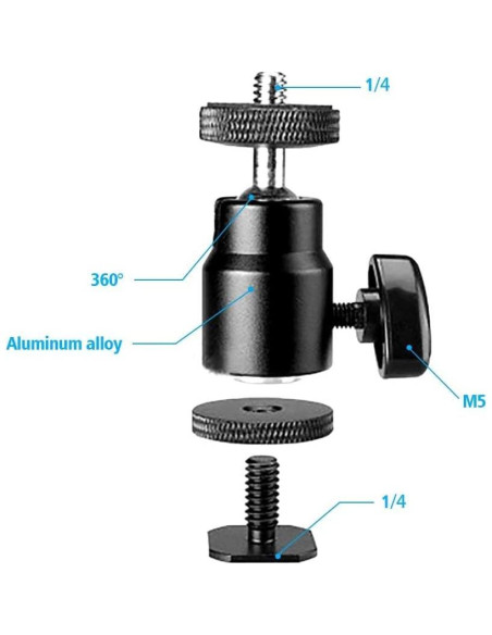 Abrazadera C Ajustable SLOW DOLPHIN para Cámara DSLR 4kg