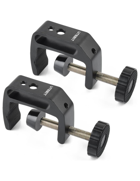 Abrazaderas C UTEBIT 2 Paquete Aluminio Ajustables 0-45mm