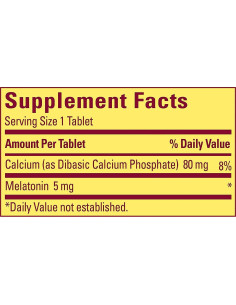 Melatonina Nature Made 5 mg Máxima Fuerza 90 Tabletas 2