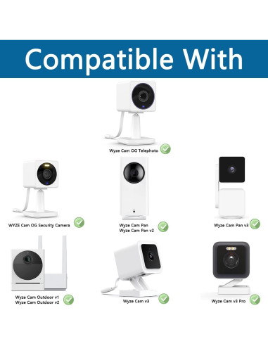 Soporte Flexible Giratorio HOLACA para Monitor de Bebé Wyze Cam