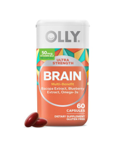 Cápsulas OLLY Ultra Strength Brain 60 Unidades - Suplemento Cerebral