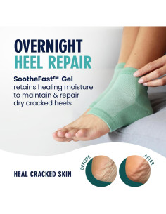 Calcetines Hidratantes Dr. Frederick para Talones Agrietados - 2 Pares - Aloe y Oliva 2