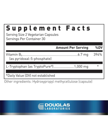 L-Triptófano Douglas Laboratories 60 Cápsulas Vegetarianas
