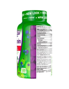 Melatonina Vitafusion Fuerza Extra 5mg Sabor Mora 120 Gomitas 2