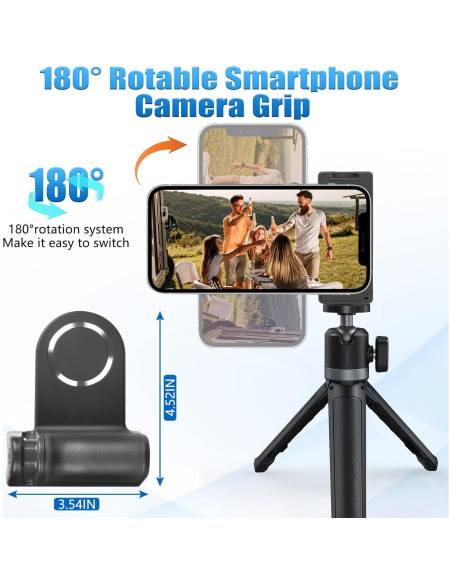 Soporte de Cámara Magnético Bluetooth YW-85A - 11.99x4.52cm Soporte de Cámara Magnético Bluetooth YW-85A - 11.99x4.52cm