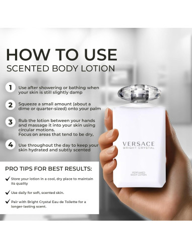 Loción Corporal Versace Bright Crystal 190.5 ml Hidratante