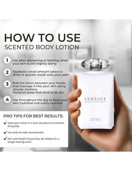 Loción Corporal Versace Bright Crystal 190.5 ml Hidratante