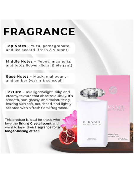 Loción Corporal Versace Bright Crystal 190.5 ml Hidratante