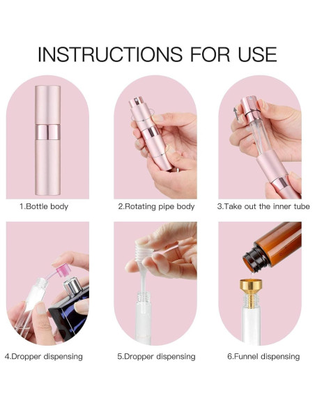 Atomizador de Perfume de Viaje Tekson 8ml - 5 Colores Atomizador de Perfume de Viaje Tekson 8ml - 5 Colores