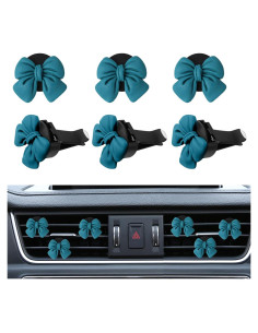 Clips de Ambientador para Auto Wuyaoyao 6PCS Lazo Azul