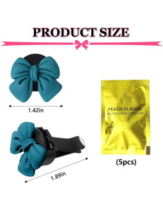 Clips de Ambientador para Auto Wuyaoyao 6PCS Lazo Azul 2